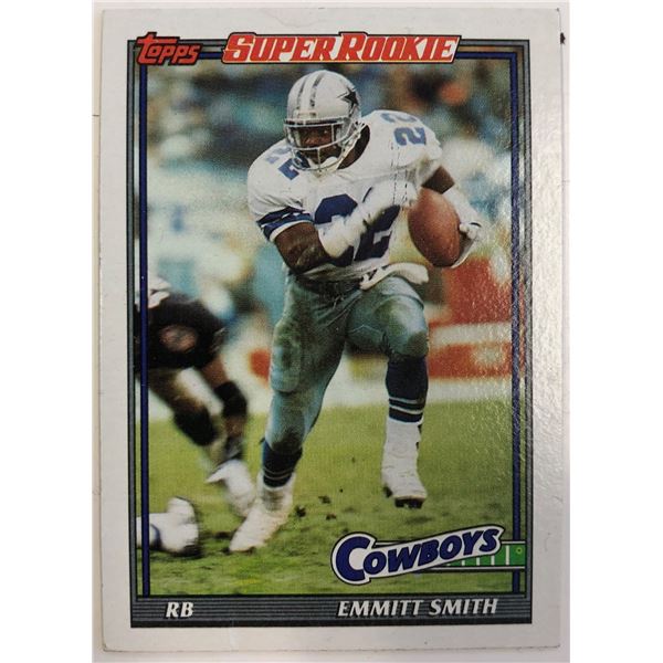 Emmit Smith Super Rookie Football Card
