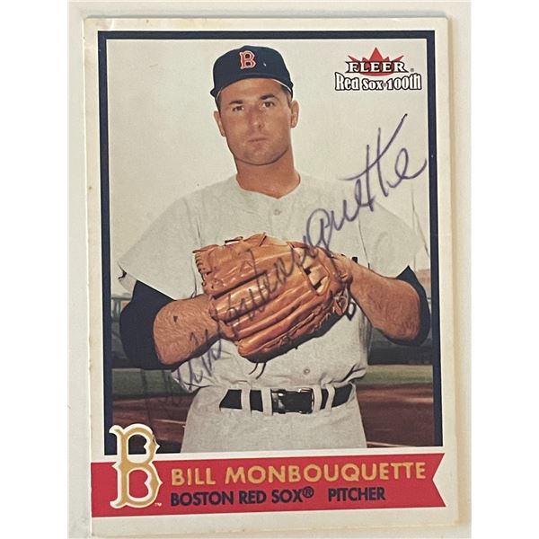 Red Sox Bill Monbouquette 2001 Fleer #20 signed trading card