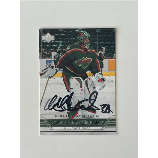 Minnesota Wild Nicklas BÃ¤ckstrÃ¶m 2006 Upper Deck #220 signed trading card