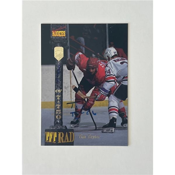 Adirondack Red Wings Tim Taylor 1994 Signature Rookies signed trading card