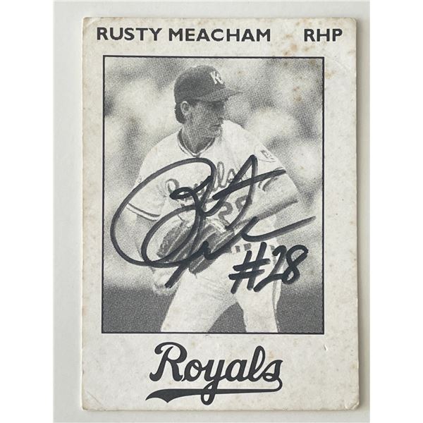 Kansas City Royals Rusty Meacham signed trading card