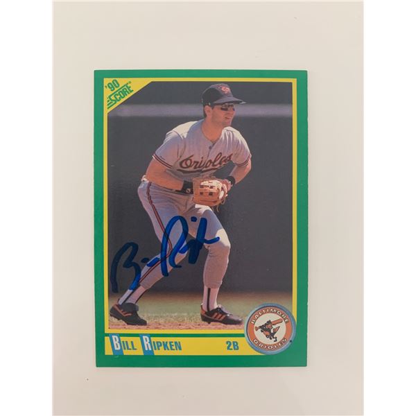 Bill Ripken signed baseball card