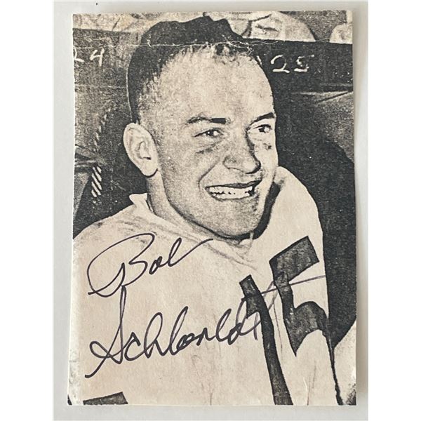 Bob Schloredt signed photo