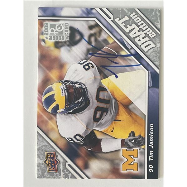Tim Jamison 2009 NFL Draft Edition #104 signed trading card