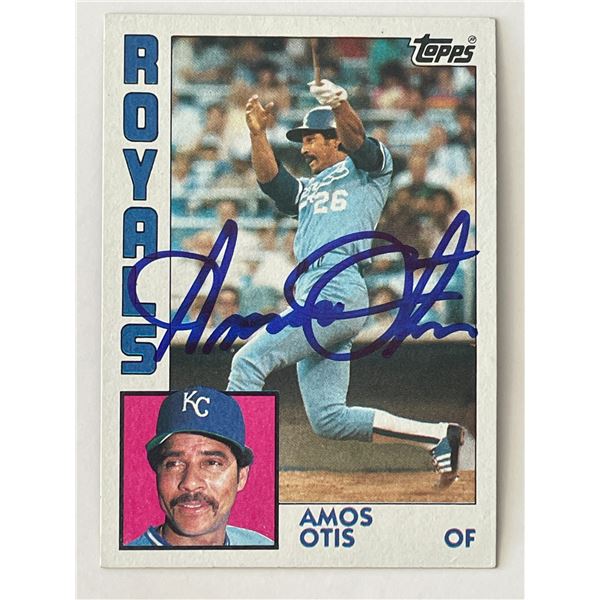 Kansas City Royals Amos Otis signed 1994 Topps #655   trading card
