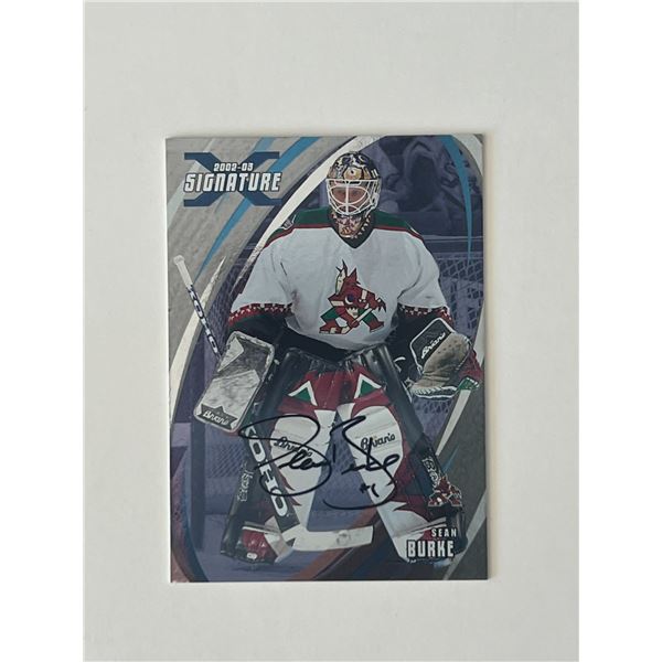 Phoenix Coyotes Sean Burke 2003 In the Game #98 signed trading card