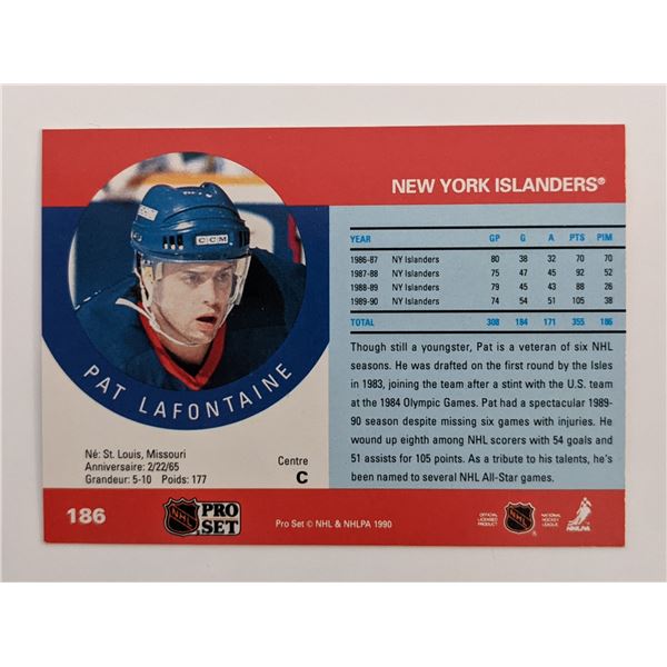 Pat LaFontaine NY Islanders NHL Pro Set Hockey Card