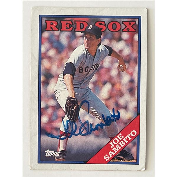 Boston Red Sox Joe Sambito signed 1988 Topps #784 trading card