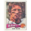 Image 1 : Los Angeles Rams Bob Klein 1975 Topps #148 signed trading card