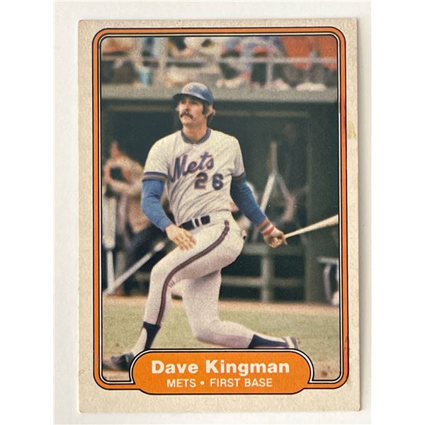 New York Mets Dave Kingman baseball trading card
