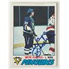 Image 1 : Pittsburgh Penguins Wayne Bianchin 1977 Topps #188 signed trading card