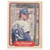 Image 1 : Chicago Cubs Tim Blackwell signed 1982 Fleer #587 trading card