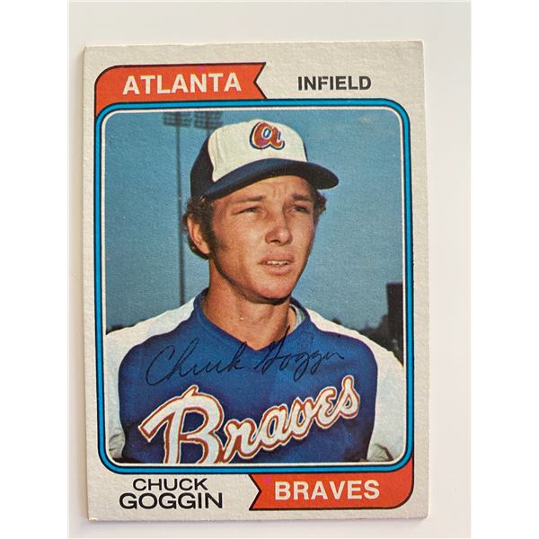 Atlanta Braves Chuck Goggin TCG #457 signed trading card