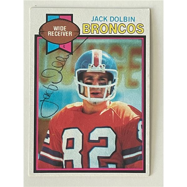 Denver Broncos Jack Dolbin 1979 Topps #484 signed trading card