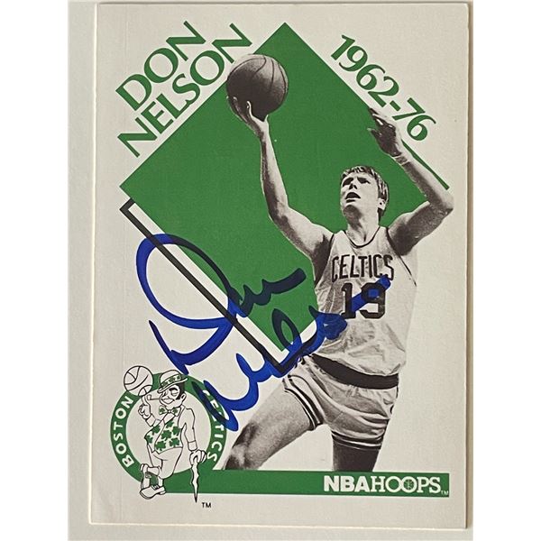 Boston Celtics Don Nelson 1990 NBA #345 signed trading card