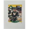 Image 1 : Minnesota North Stars Brian Bellows 1990 Pro Set #130 signed trading card