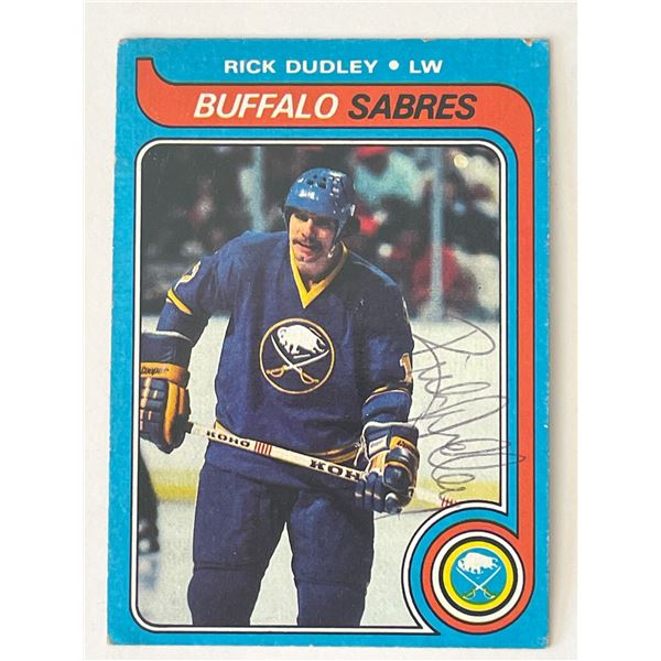 Buffalo Sabres Rick Dudley 1979 Tops#37 singed trading card