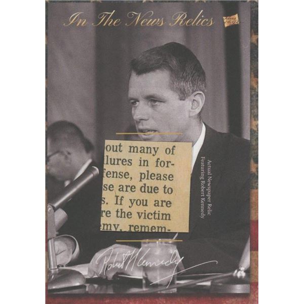 Bobby Kennedy newspaper relic
