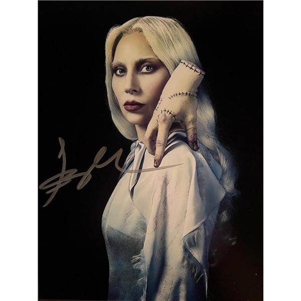 Wednesday Lady Gaga signed photo