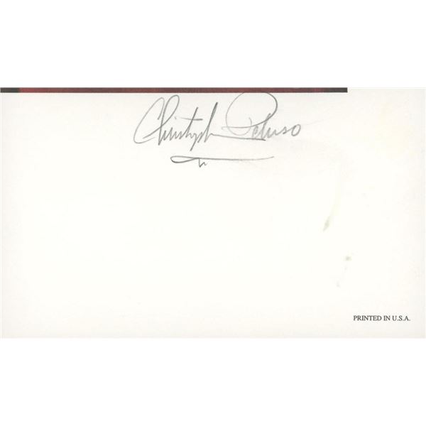 Sports artist Christopher Paluso signature