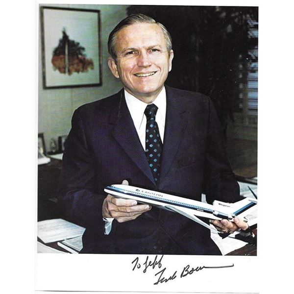 Astronaut Frank Borman signed NASA photograph