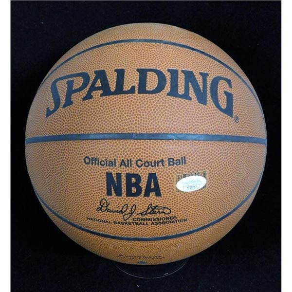 Sacramento Kings Mike Bibby Signed Spalding All Court Basketball JSA Authenticated