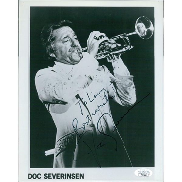 The Tonight Show Doc Severinsen signed photo. JSA Authenticated