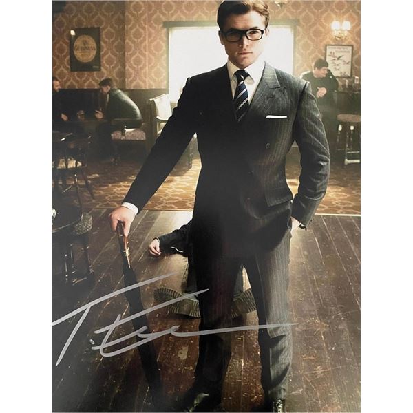 The Kingsman Taron Egerton signed photo