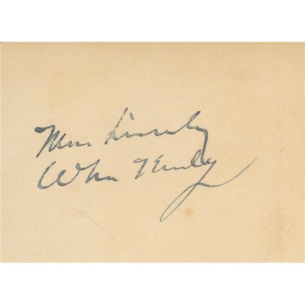 William McKinley signature cut. GFA Authenticated