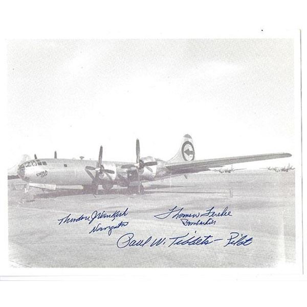 Paul W., FEREBEE, Tom and VAN KIRK, Theodore TIBBETS Signed Photograph