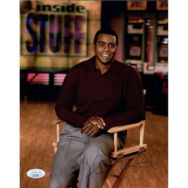 Sportscaster Ahmad Rashad signed photo. JSA Authenticated