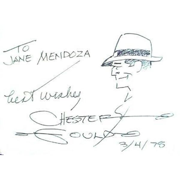 Dick Tracy Creator Chester Gould Signature Cut