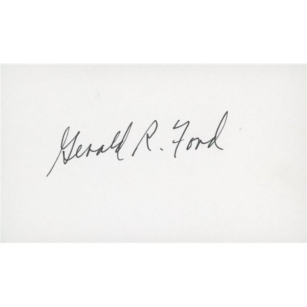 Gerald Ford signature cut
