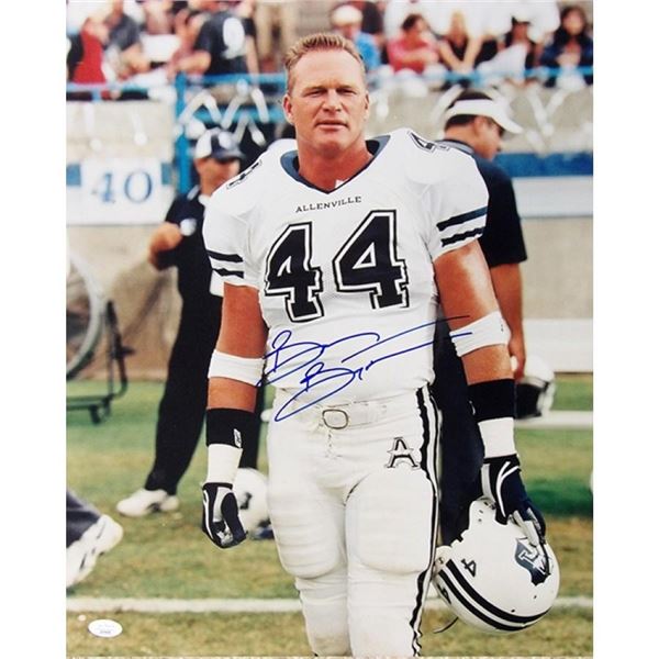 The Longest Yard Brian Bosworth signed photo. JSA Authenticated
