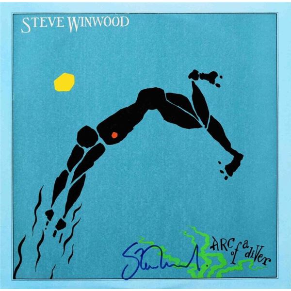 Steve Winwood Arc Of The Diver signed album