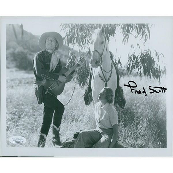 In Old Montana Fred Scott  signed photo. JSA Authenticated