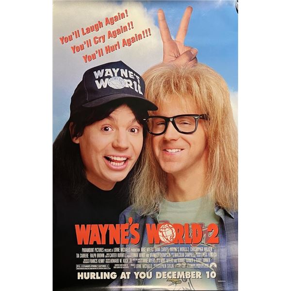 Wayne's World 2 1993 Original Movie Poster
