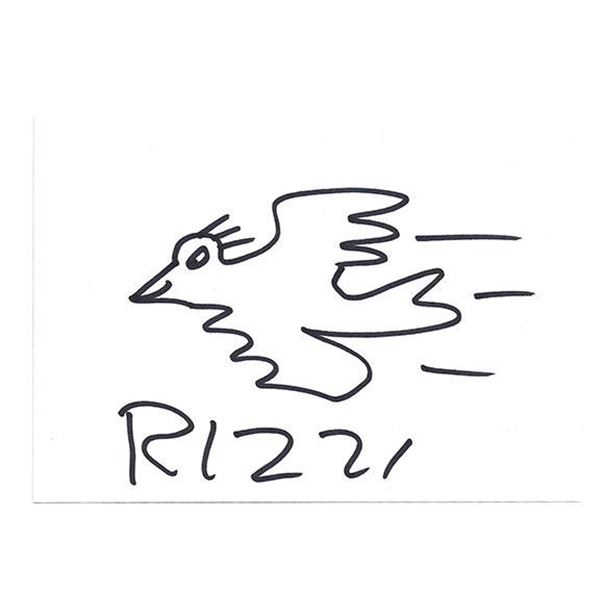 Pop Artist James Rizzi Signed Card