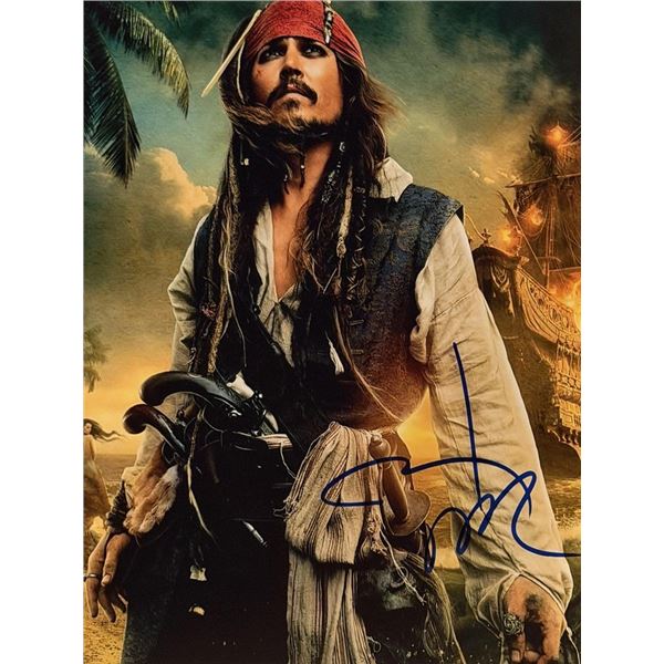 Pirates of the Caribbean Johnny Depp signed photo