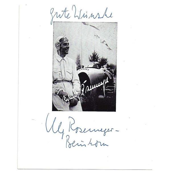 German Aviation Pioneer Elly Beinhorn Signed Photograph