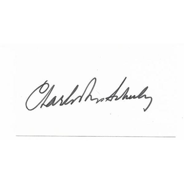 Snoopy Creator Charles Schulz original signature