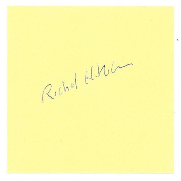 Enola Gay Radio Operator Richard H Nelson Signed Card