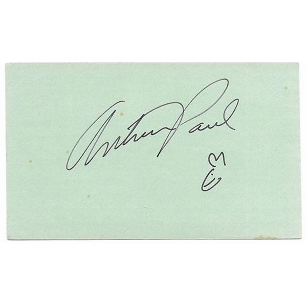 Playboy Bunny creator Art Paul original signature