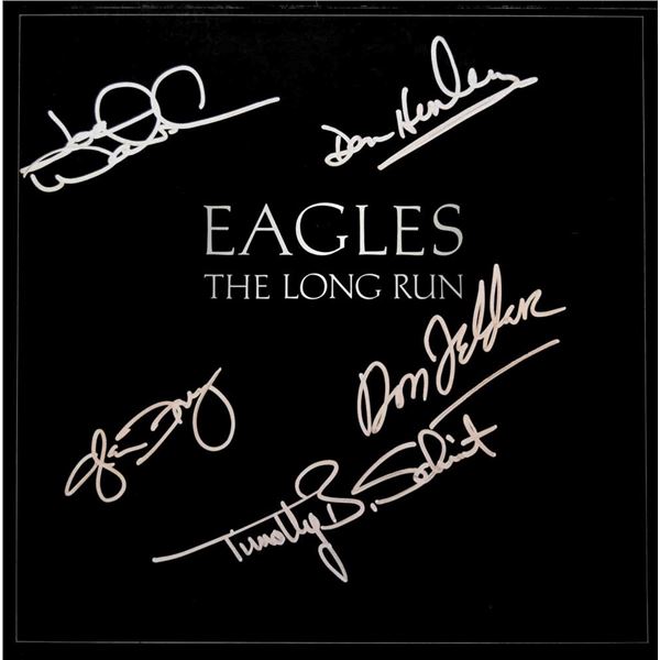 The Eagles The Long Run signed album