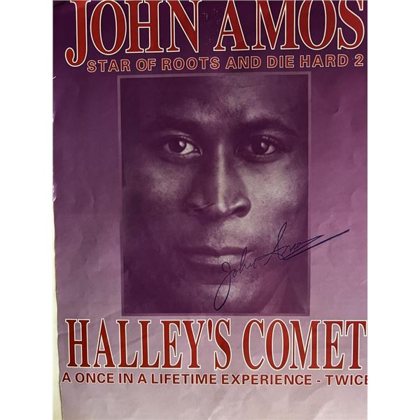 Good Times John Amos signed program