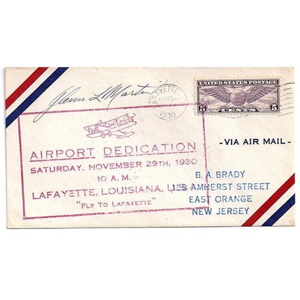 Glenn L Martin Signed Cover