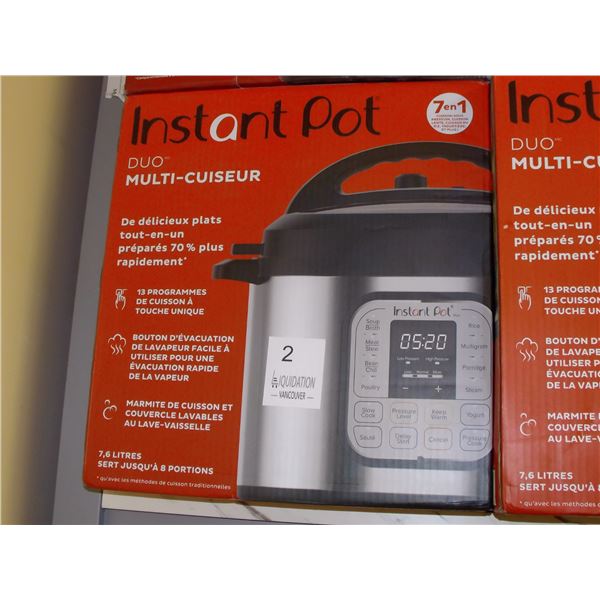 Instant Pot Duo 7-in-1 Multi-Cooker 7.6L 8qt