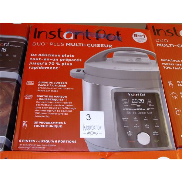 Instant Pot Duo Plus 9-in-1 Multi-Cooker 6qt