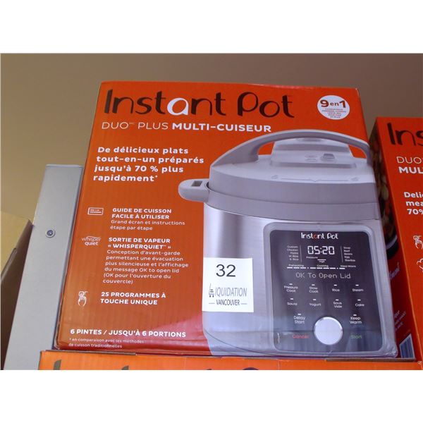Instant Pot Duo Plus 9-in-1 Multi-Cooker 6qt