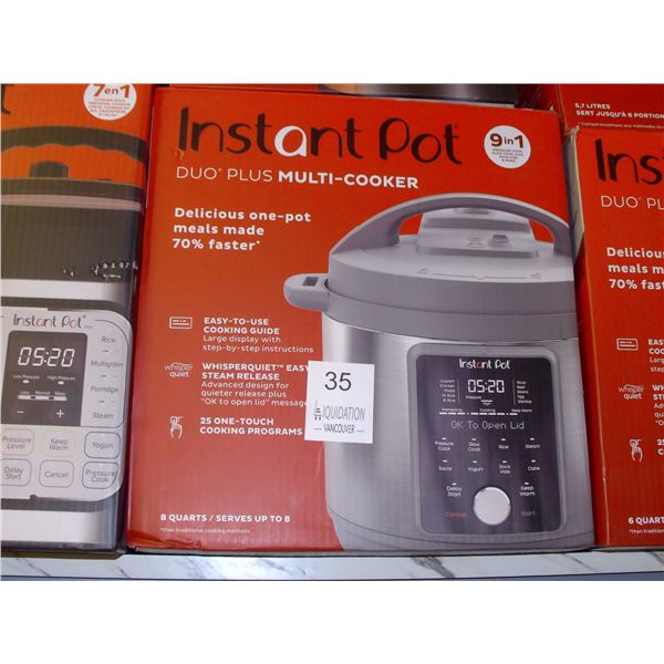 Instant Pot Duo Plus 9-in-1 Multi-Cooker 8qt
